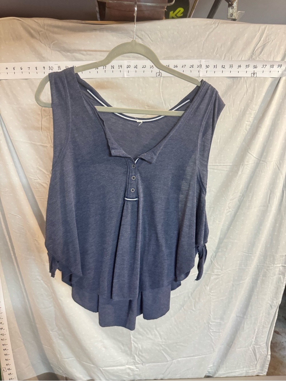FP Movement by Free People Navy Blue Layered Tank Top